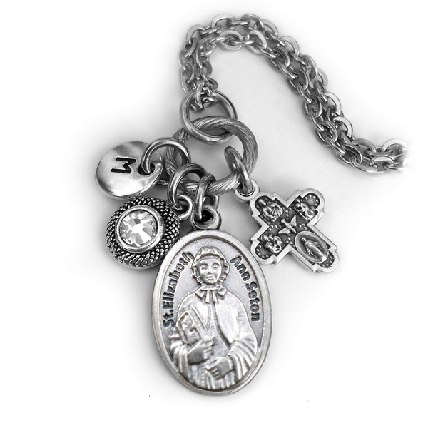 St. Elizabeth Ann Seton Necklace, Keychain or Clip, Patron Saint