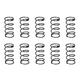 DTGN 1.2x15x30mm(DxODxL) Compression Spring - 10Pack - Good for Machinery - Spring Steel Extension Spring - Black