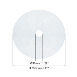 MECCANIXITY Universal Cloth Dryer Exhaust Filter, Cotton 235x31mm White for Clothes Dryer Filter Replacement Pack of 10