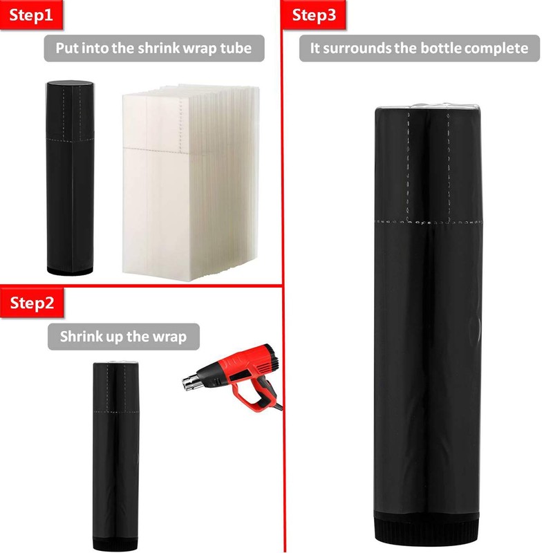 500Pcs Shrink Wrap for Lip Balm Tubes/Lip Gloss Tubes, Easy