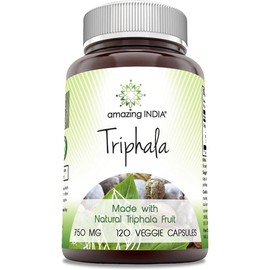 Amazing India Organic Triphala Salud Digestiva Detox 120cáps