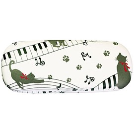 Royal Arden 73400 Glasses Case with Cloth Cat Piano Music Note Cat/Music