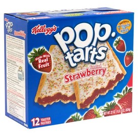 Kellogg's Pop-Tarts Strawberry Frosted, 12-Count Box (Pack of 6)