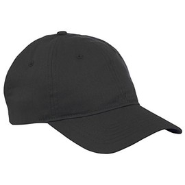 Big Accessories 6-Panel Twill Unstructured Cap OS Black