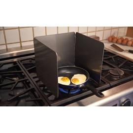 Fox Run Splatter Shield, 3 Sided Frying Splatter Guard For Stove Top, 9" x 10.25"