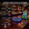 Smart Cocktail Coaster Maker, LED Pour Guidance APP Wireless Bartender