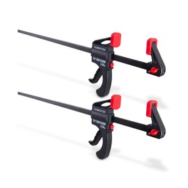 POWERTEC 71596 24 inch Quick Release Bar Clamp with 30 inch Spreader | Ratcheting Bar Clamp, 2PK