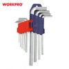 WORKPRO WP222004 9-Piece Hex Key Set 0.06-0.4 inches (1.5-10 mm)