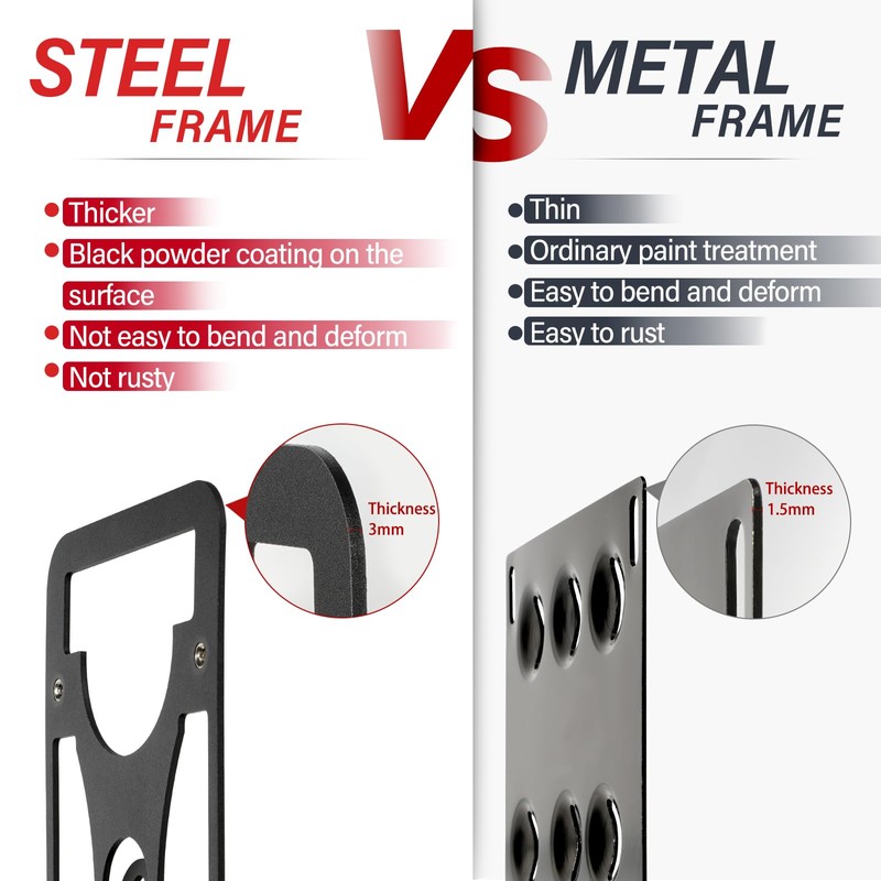 Heavy-Duty No-Drill Front License Plate Bracket – Anti-Theft License Plate