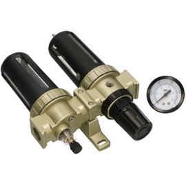KOTARBAU® Pressure Regulator Water Separator Compressed Air Oil Separator Compressor Filter for Air Tools with Pressure Gauge