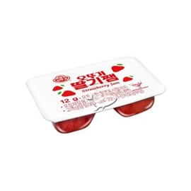 Ottogi Strawberry Jam Dispenser Pack 12g 480 Disposable Strawberry Jam - Single / 오뚜기 딸기쨈 디스펜팩 12g 480개 1회용 딸기쨈 - 단일