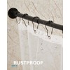 Crkmire Corner Shower Curtain Rod, [24"-37"] x [24"-37"] L Shaped