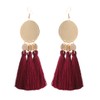 HSWE Tassel earrings for Women Statement Dangle Earrings Threaded Drop