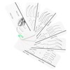 Beavorty Eyebrow Aid Kit Brow Stencil Guide Makeup Tools for