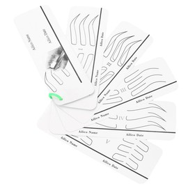 Beavorty Eyebrow Aid Kit Brow Stencil Guide Makeup Tools for Women Flexible and Easy to Carry