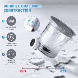 4 Pack Creami Swirl Pints & Lids for Ninja, Compatible with NC700 Series Ninja Swirl Ice Cream & Soft Serve Makers, with 4 Spoons & 64 Writable Labels, BPA-Free & Dishwasher Safe, Grey Lids