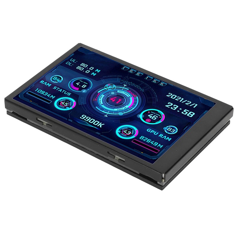 3.5in Computer Temp Monitor IPS Full View Display Small Screen