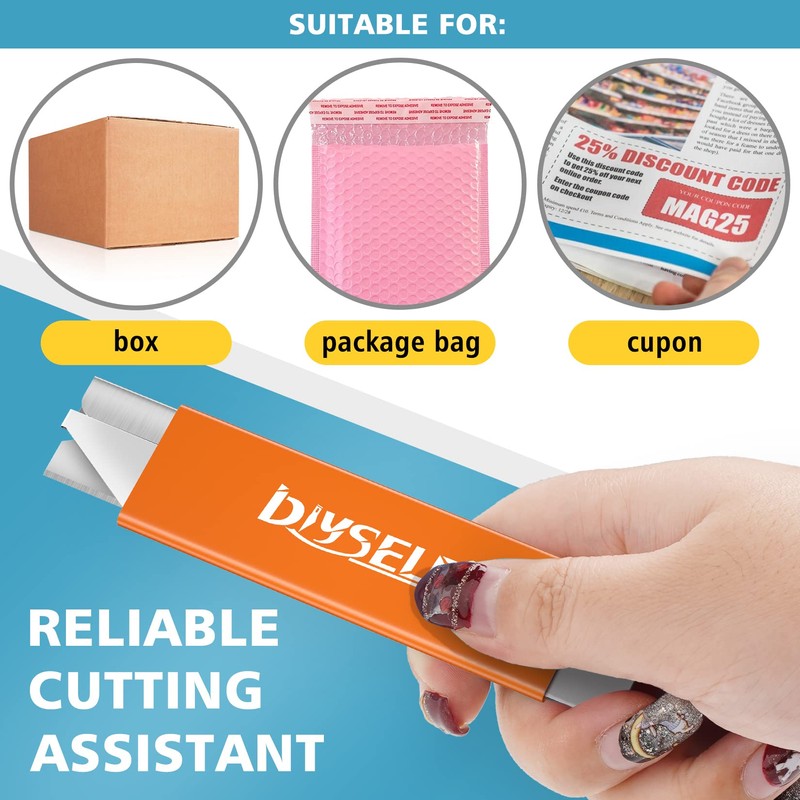 DIYSELF 12 Pack Box Cutters, Utility Knife Retractable, Exacto Knife,