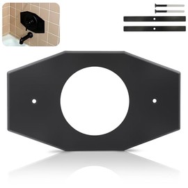 One-Hole-Remodel-Cover-Plate Compatible with Moen and Delta Bathtub and Shower Valves, Renovation Shower Cover Plate Replace 2 Handle or 3 Handle Shower（1-Pack）