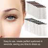 Balacoo 18piezas Pegatinas De Maquillaje Para Cejas Unidades Cómodas y