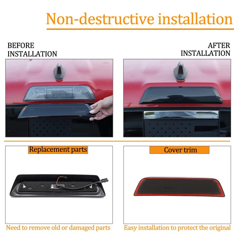 Third Brake Light Cover Trim,3rd Third Brake Tail Light Lamp