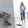 Scrub Brush with Long Handle, Floor Scrub Brush Squeegee Broom