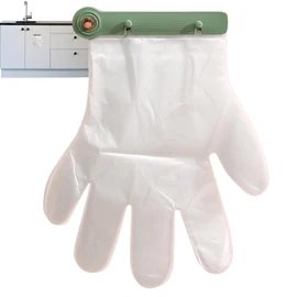 Gloves Holder On Wall - Hangable Mitten Storage Clips,Wall Mounted Gloves Dispenser Holder with 100 Mittens, for Bathroom, Kitchen, Refrigerator Door