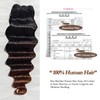 T1B/2/4 Loose Deep Wave Human Hair Bundles With Closure, 10A