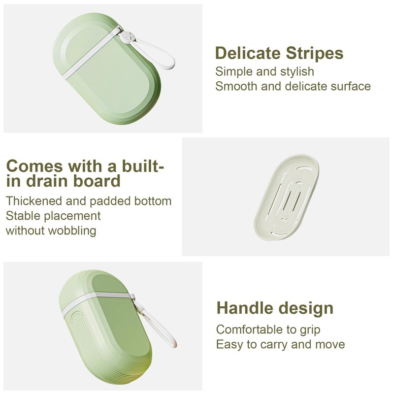 Travel Soap Case - TRACOMPAN 2 Pcs Soap Box with