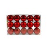 Plastic Christmas Bauble Red 2 Sets - 30 Pieces Diameter
