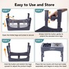 UPSKY 3-in-1 Elevated Dog Bowls Slow Feeder, Adjustable Stand, Stainless