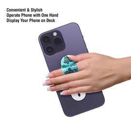 FINCIBO Universal Phone Finger Grip Strap Holder, Cell Phone Finger Stand Holder for All Smartphones - Ocean Sea Turtles