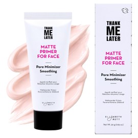 Elizabeth Mott Thank Me Later Face Primer - Mattifying Makeup Base Primer for Smooth Skin - Pore Minimizer, Helps Smooth Fine Lines - Long-Lasting, Lightweight, Leaping Bunny Certified, 30g