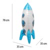 4d Rocket Helium Balloon Space Outer Foil Floy Toys Kids