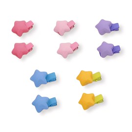 Fesanla Mini Hair Clips, Star-Shaped, Set of 10, Small, Hair Ornaments, Hair Accessories, Hairpins, Cute, Hair Clip, Bangs, Clip for School Entrance Ceremonies, Graduation Ceremonies, Recitals