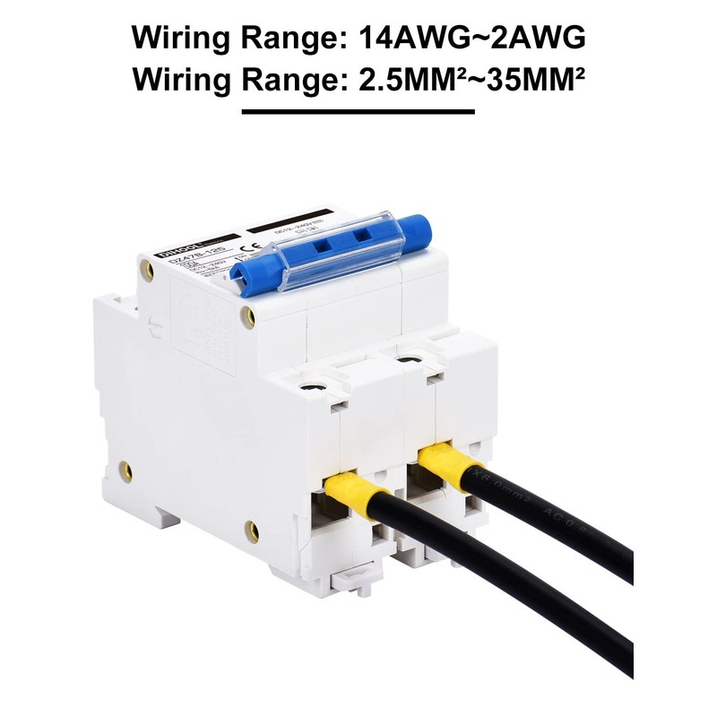DIHOOL DC Circuit Breaker,100A 2 Pole,12V to 240 Volt Solar