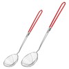 2Pcs Stainless Steel Hot Pot Strainer Spoons Boba Scoop with