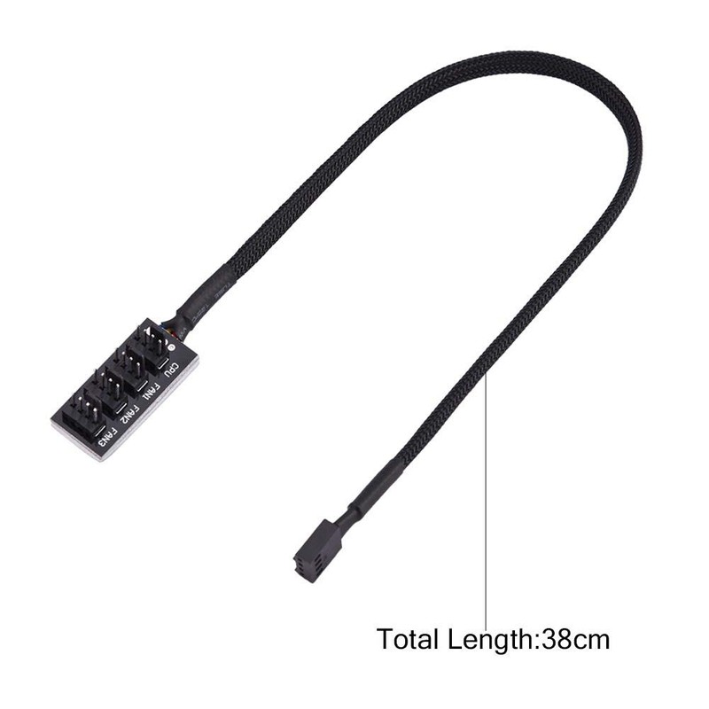 4 Pin PWM Fan Hub 4-Pin Power Supply Splitter Cable