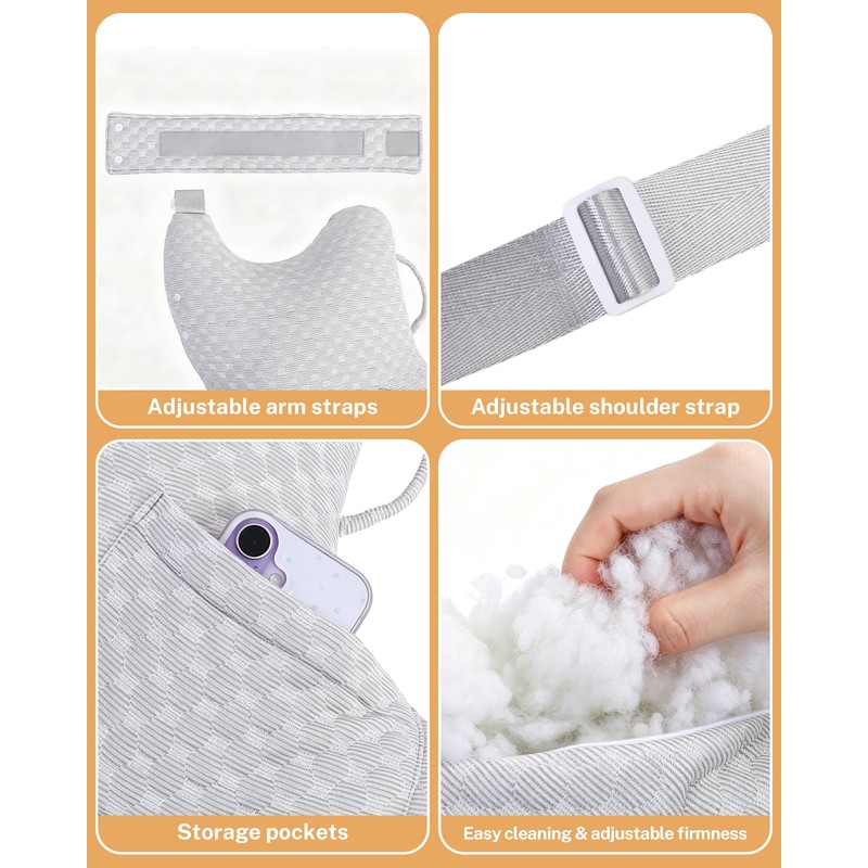 KUAZIDAR Shoulder Pillow Rotator Cuff Pillow - Arm Sling Side