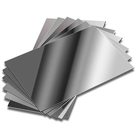 ELCOHO 6 Pack School Mirrors Plastic Mirror Decor Flexible Mirror Sheets Self Adhesive Mirror Tiles Silver Mirror Board Card for School Educational or Home Decor