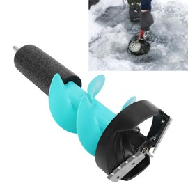 6 Inch Ice Auger Electric Drill Auger Bit with Drill Adapter for Winter Fishing