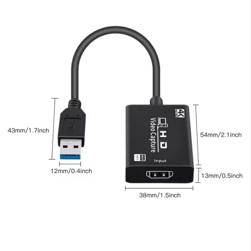 4K Video Capture Card HDTV to USB Game Recording Box