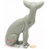 handmade Porcelain Figurine of Oriental Shorthair Cat Kitty Kitten