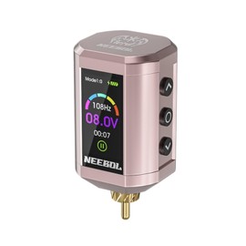 Rechargeable Cordless Tattoo Power Supply, Cordless Tattoo Battery Pack, Portable RCA for Tattoo Pen & Rotary Machine, Portable RCA for Tattoo Pen & Rotary Machine, 3 Memory Settings, 1600mAh Capacity