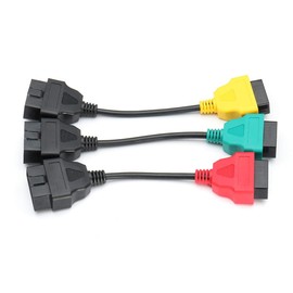 XPSZDBS 3 pcs Cables Adapters A1+A2+A3 16-Pins Car Cable Adapter Connector for Fiat for Alfa Romeo Lancia OBD II 2