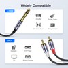 MOSWAG 1/4" to RCA Audio Cable, Quarter inch TRS to