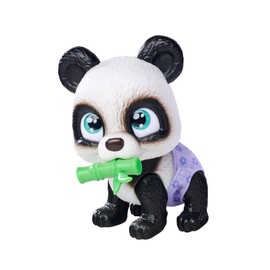 Simba 105950054 Pamper Petz Panda (Approx. 15 cm) - Toy Animal with Drinking and Weting Function for Children from 3 Years - Interactive Pet Baby with Play Accessories and Magic Paw