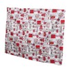SAFIGLE Vinyl Christmas Tablecloth Square Xmas Decor Holiday Table Cover