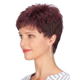 Lofty Sandy High Quality Synthetic Hair Wig Real Human Hair Cognac Mix Dark Neck Wig