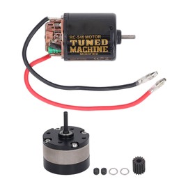 RC Car Motor Gearbox Kit External Carbon Brush 540 Brushed Motor with 1/3 Planetary Gear Box and 15T Gear 55T